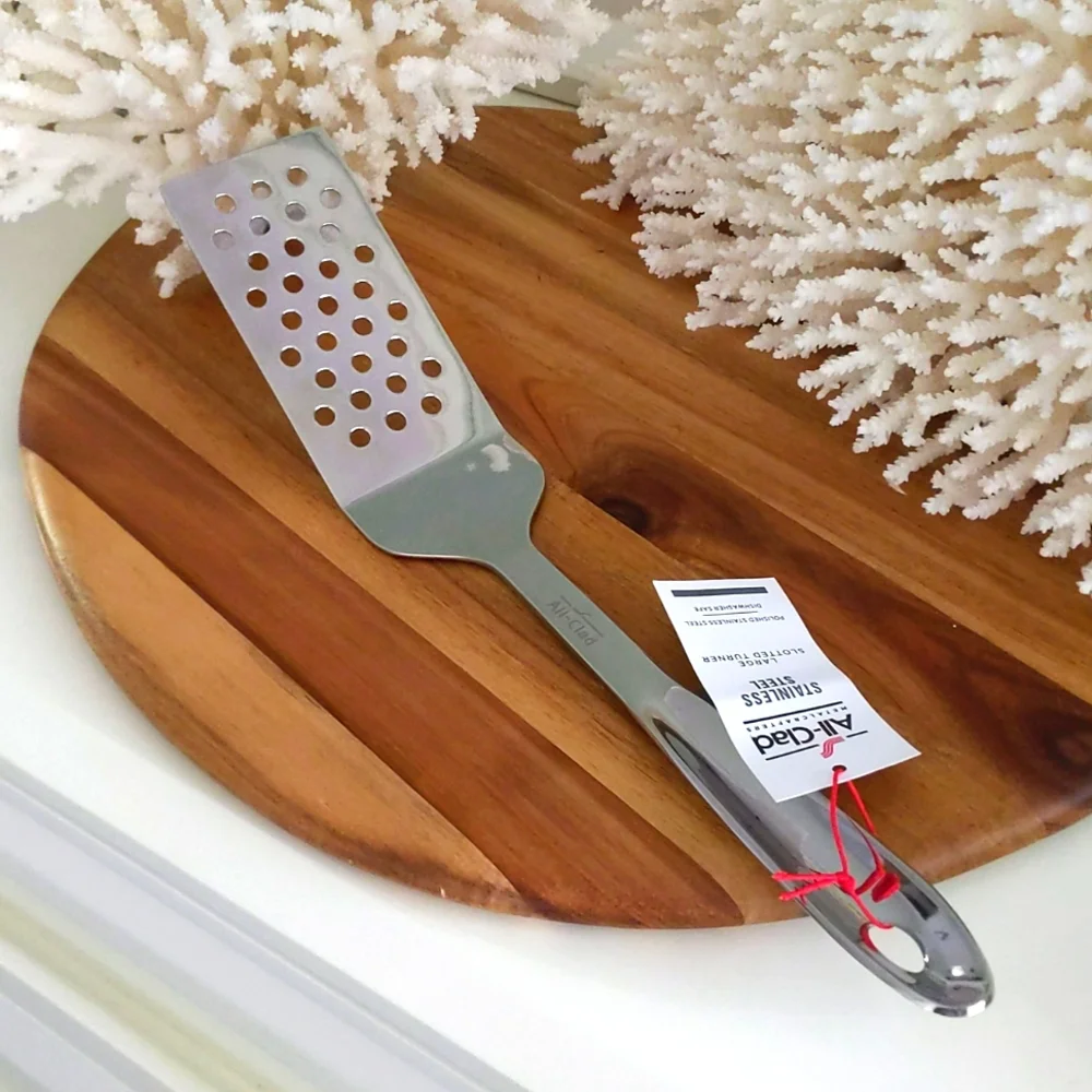 All-Clad - spatula 🔥NWT🔥 stainless steel large slotted Turner. NEVER USED! A+ - Picture 7 of 11